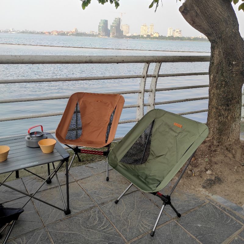 Ghế cắm trại naturehike campoutvn du lịch dã ngoại NH20JJ027 gấp gọn siêu nhẹ vải chống rách thoáng khí khung nhôm hợp kim A204