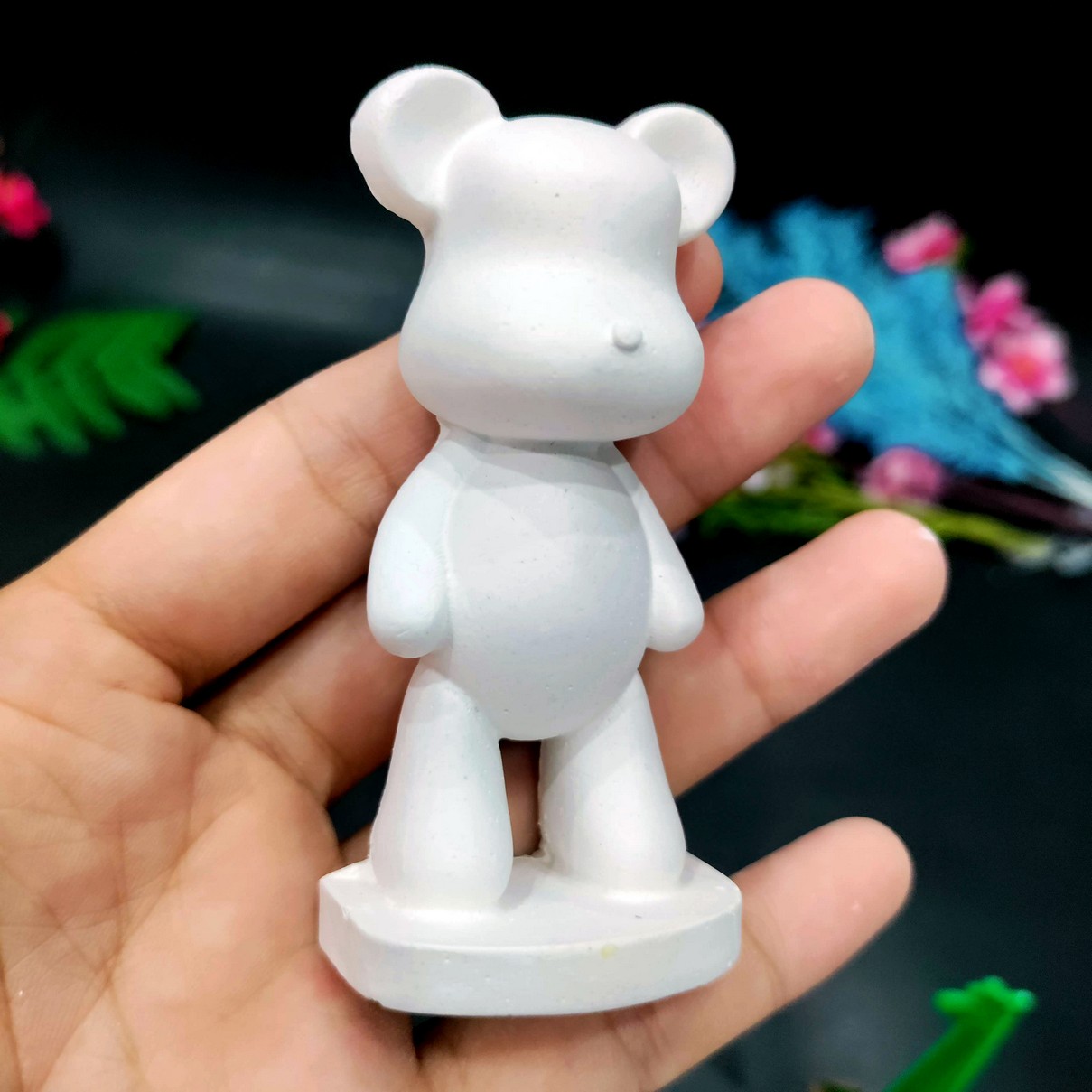 Mua Tượng tô màu, SET 10 GẤU BEARBRICK 2D, size S , tượng thạch