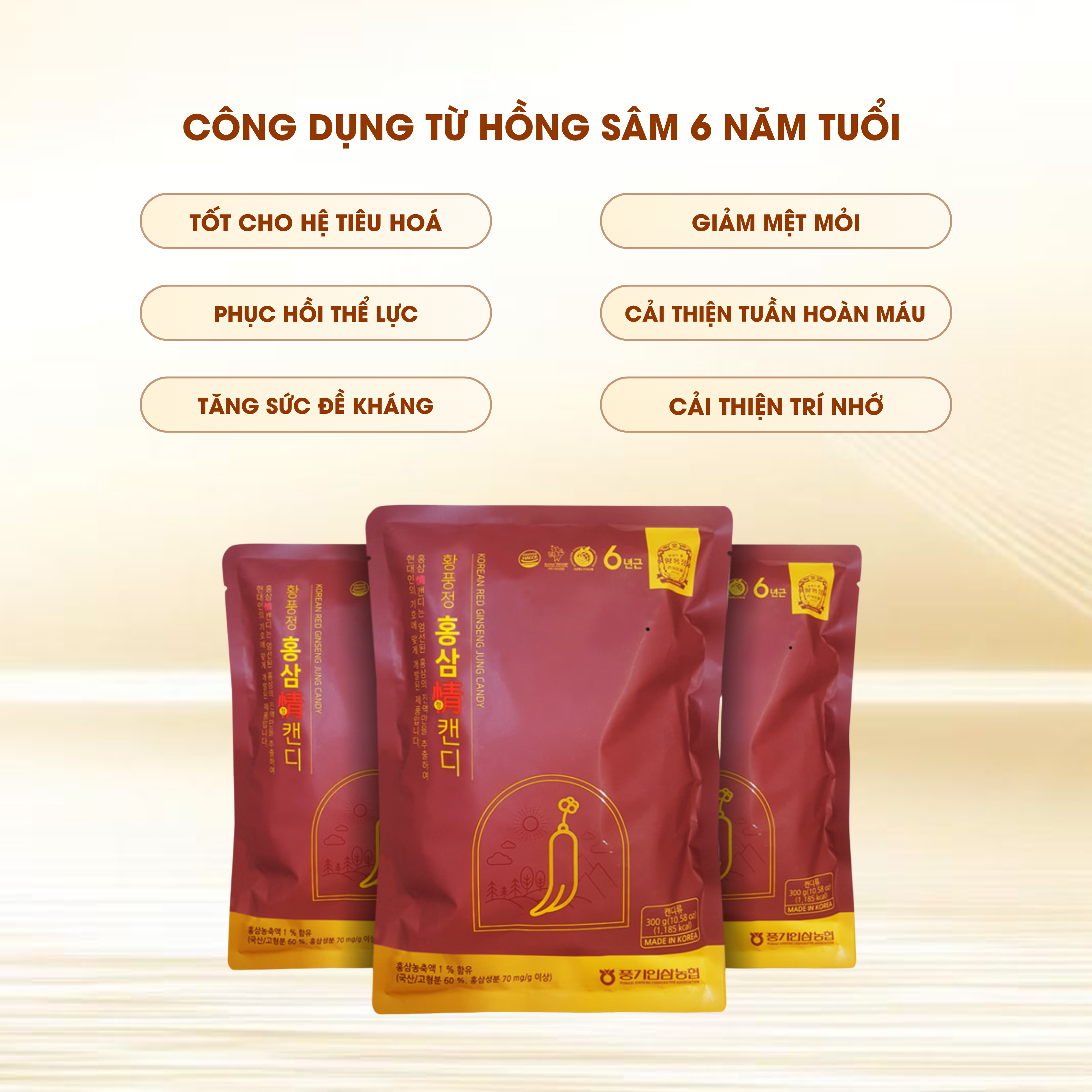 KẸO NGẬM HỒNG SÂM HWANG PUNG JUNG since 1908