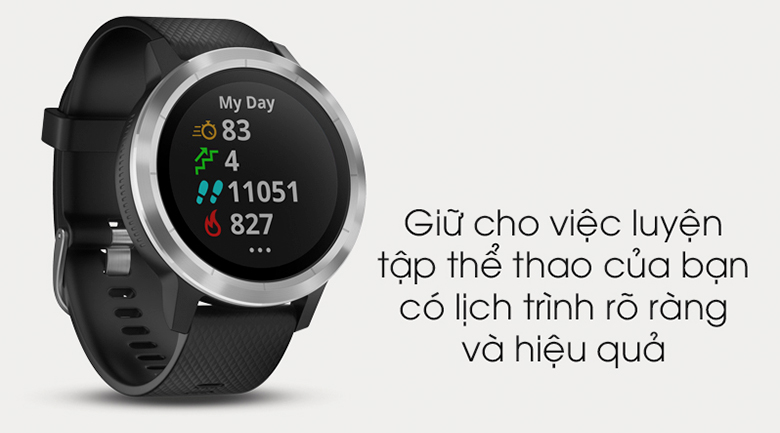 Đồng Hồ Thông Minh Garmin Vivoactive 3 Music (010-01985-25)- Hàng Chính Hãng