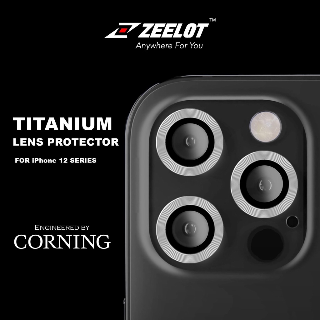 Kính Cường Lực dán Camera Lens Zeelot  iPhone 12 Pro Max / 12Pro / 12 / 12Mini / 11- Hàng Chính hãng