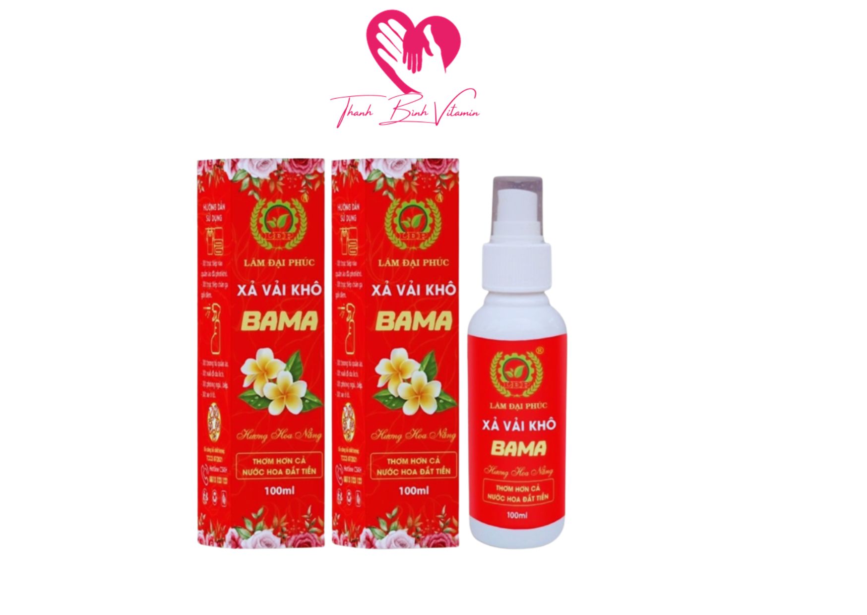 Xịt xả vải khô Lâm Đại Phúc hương nước hoa