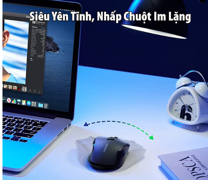 Chuột không dây dùng cho máy tính, laptop chất liệu nhựa ABS, màu đen Ugreen 90545 MU006 - Hàng chính hãng