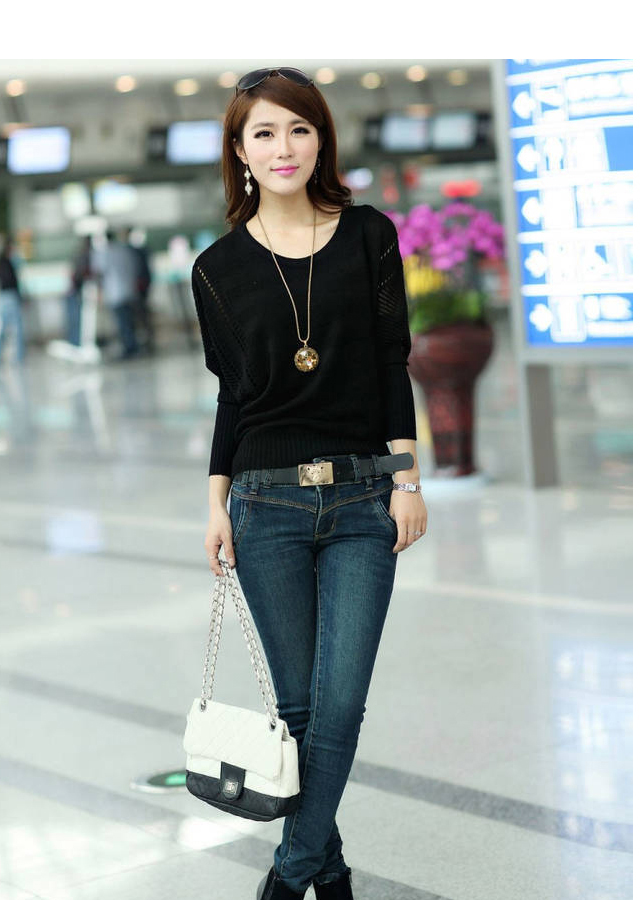 Áo len lỗ mỏng khoác ngoài dài tay AO16 Free size