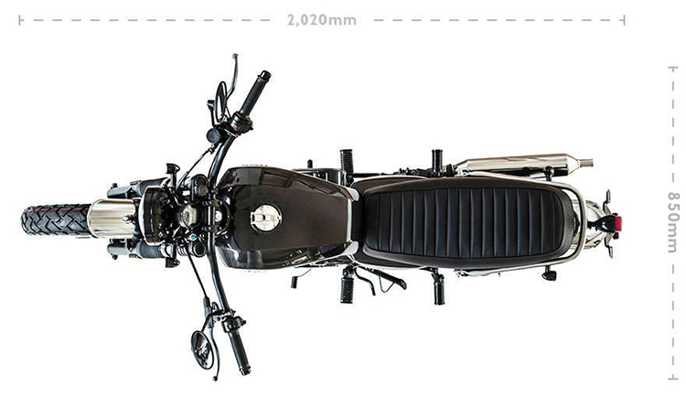 Xe Brixton Classic BX125 (Xanh dương)