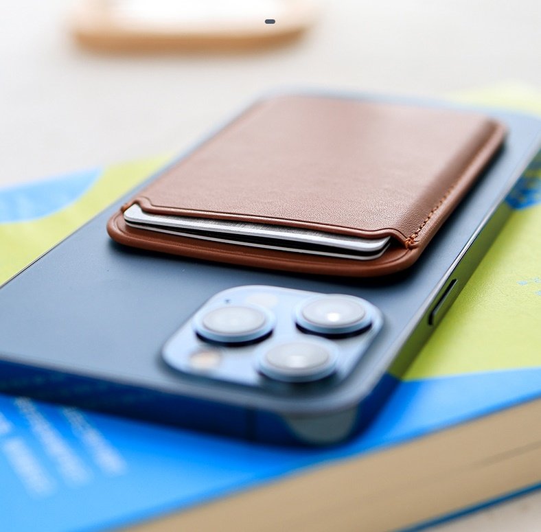 Ví Da Leather Wallet Hít Từ Tính Kai Dành Cho Các Dòng iPhone- Hàng chính hãng