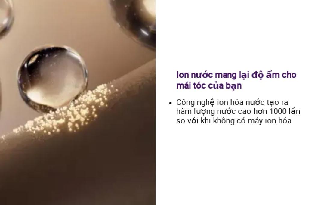 Máy sấy tóc Philips BHD720/10 -Sấy tóc nhanh khô _ Ion nước, ion khoáng, ion gấp 8 lần_ Hàng chính hãng