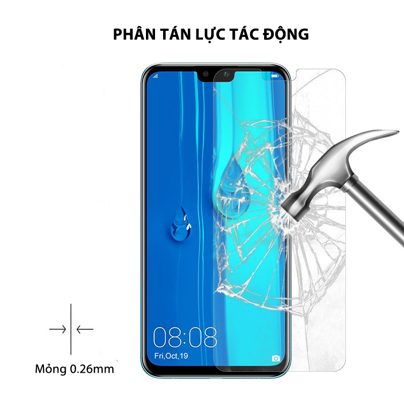 Dán màn hình cường lực Huawei Y9 2019 9H