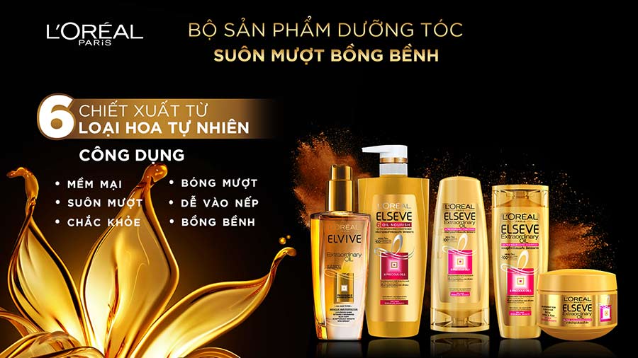Dầu Xả L'Oreal Paris Chiết Xuất Tinh Dầu Hoa 325ml