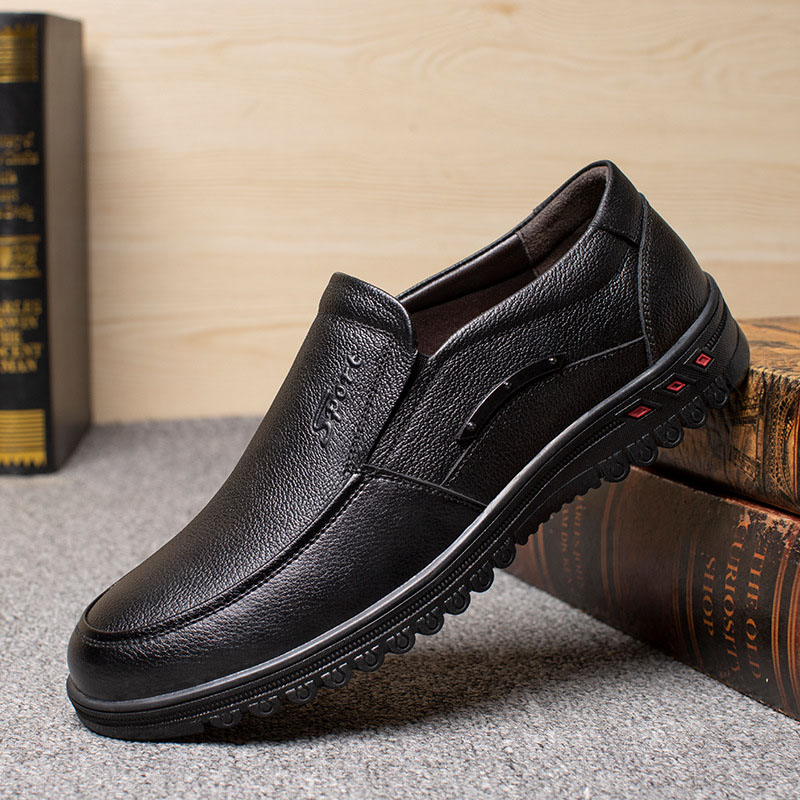 Giày da nam giày da bò nam giày nam giày cho bố giày trung niên cao cấp thời trang phong cách Hàn Quốc mã T26555 tặng kèm 1 chiếc vòng đeo tay gỗ quý ngẫu nhiên 9