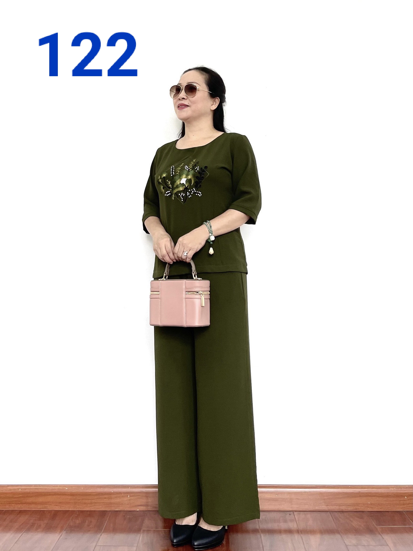 Quần Áo Trung Niên - Bộ Đũi Tay Lỡ Cao Cấp Ống Rộng - Đủ size cho mọi người từ 45kg - 68kg - Tuấn Tú Store