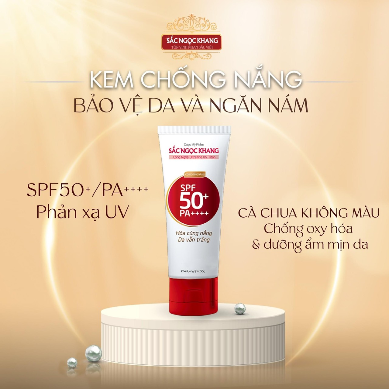 kem chong nang 50g sac ngoc khang