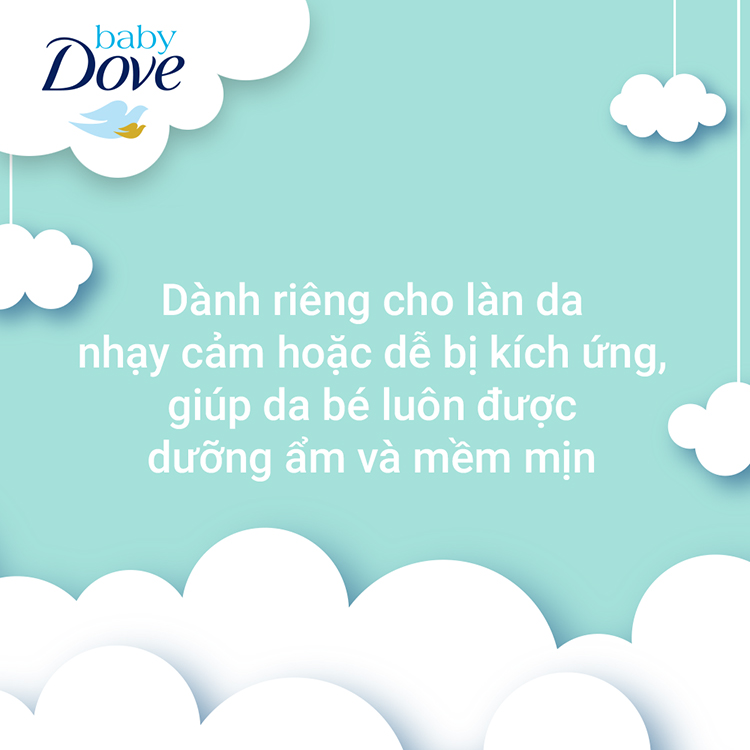 Combo 2 Sữa dưỡng thể Baby Dove Cho Da Nhạy Cảm 200ml