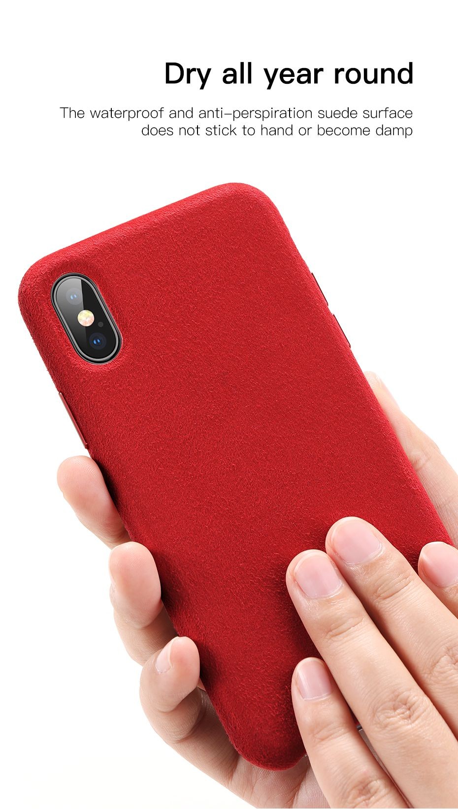 Ốp lưng bọc vải siêu mịn, chống trầy xước Baseus Original Super Fiber Case cho iPhone XS Max (New Model) - Hàng chính hãng