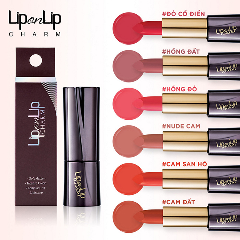 Son Lì Collagen Siêu Mịn Lip On Lip Charm (4g)