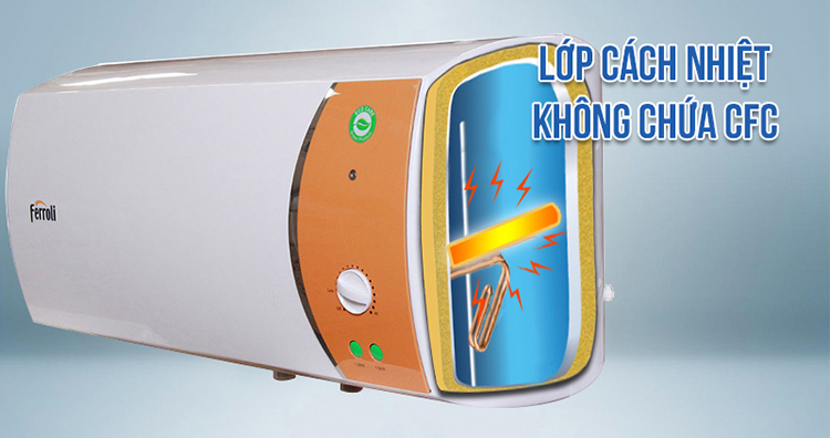 Bình Nước Nóng Ferroli Verdi TE (15L) - Hàng Chính Hãng