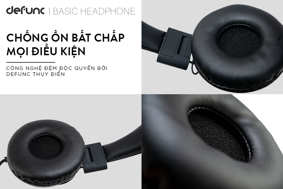 Tai Nghe Chụp Tai DeFunc Basic Headphone - Hàng Chính Hãng