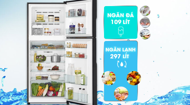 Tủ Lạnh Inverter Hitachi R-FG510PGV8-GBK (406L) - Hàng Chính Hãng