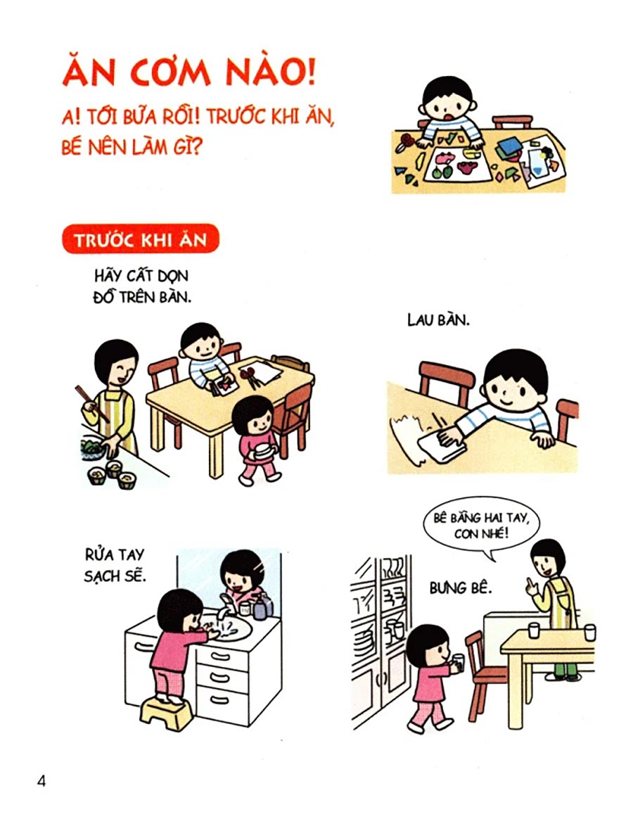 Cẩm Nang Sinh Hoạt Bằng Tranh Cho Bé Tập 2: Kĩ Năng Khi Ăn Uống