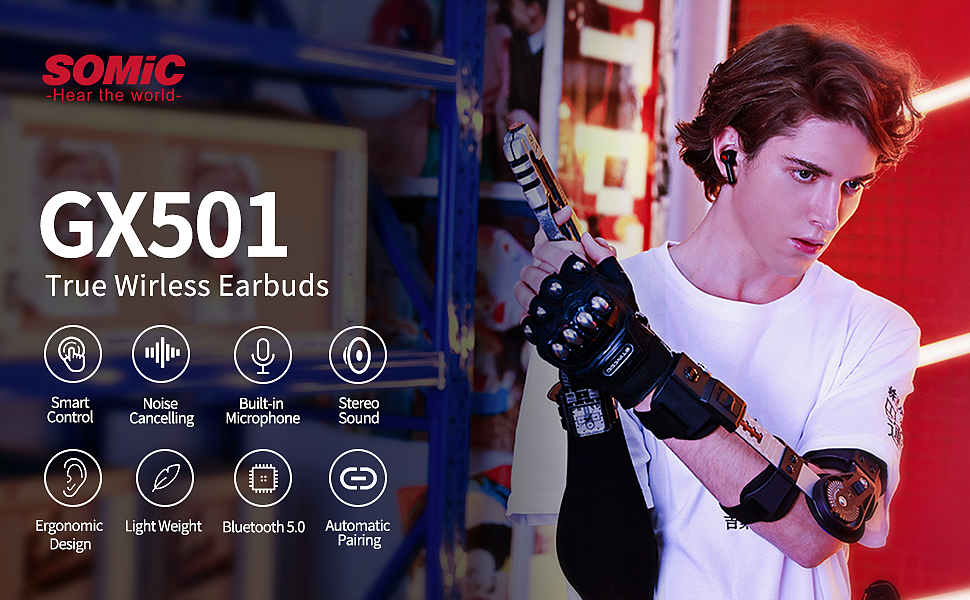 Tai nghe Bluetooth True Wireless Somic GX501