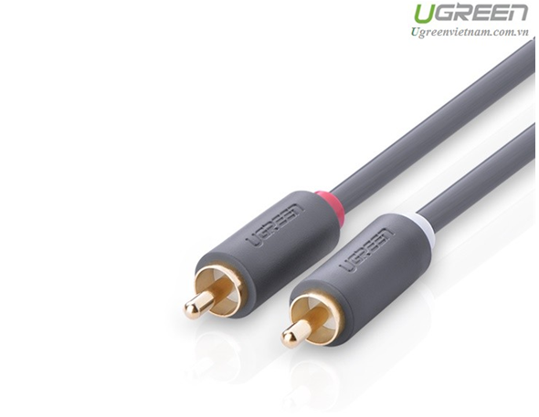 Cáp AV 2 đầu hoa sen (RCA) dài 2M Ugreen 10518 - Hàng chính hãng