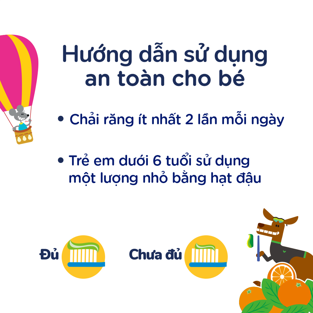 Kem Đánh Răng Trẻ Em P/S - Cam Mê Ly (45g)