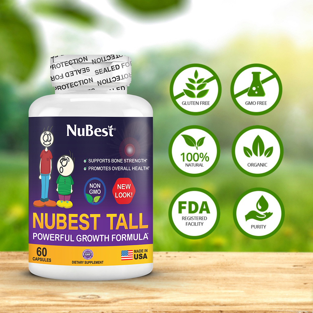 [Combo 6 Tặng 2 Cho Độ Tuổi Từ 5-20]  TPBVSK Hỗ Trợ Phát Triển Xương NuBest Tall