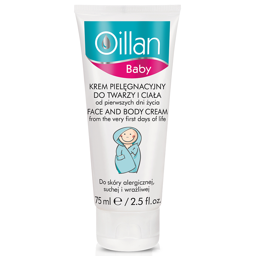 Kem Dưỡng Da Mặt Và Toàn Thân Dành Cho Trẻ Từ 1 Ngày Tuổi Oillan Baby Face And Body Cream 75ml - 3998