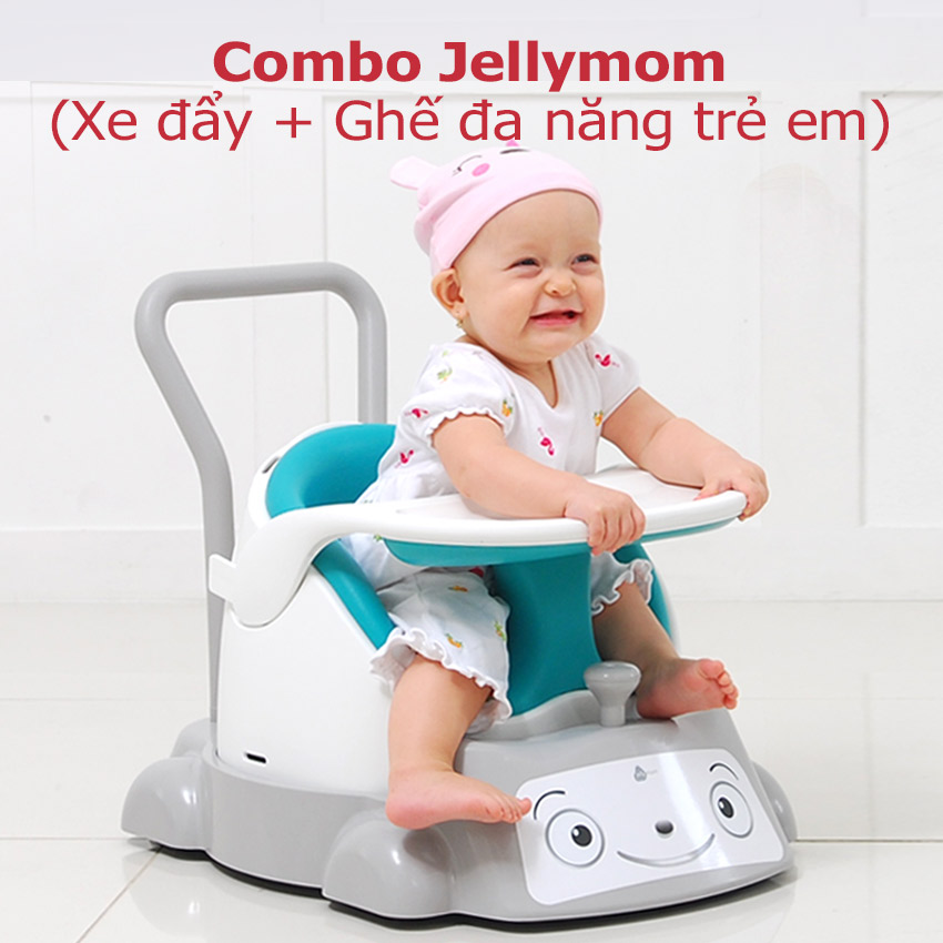 ComboJellymom xe đẩy và ghế đa năng trẻ em