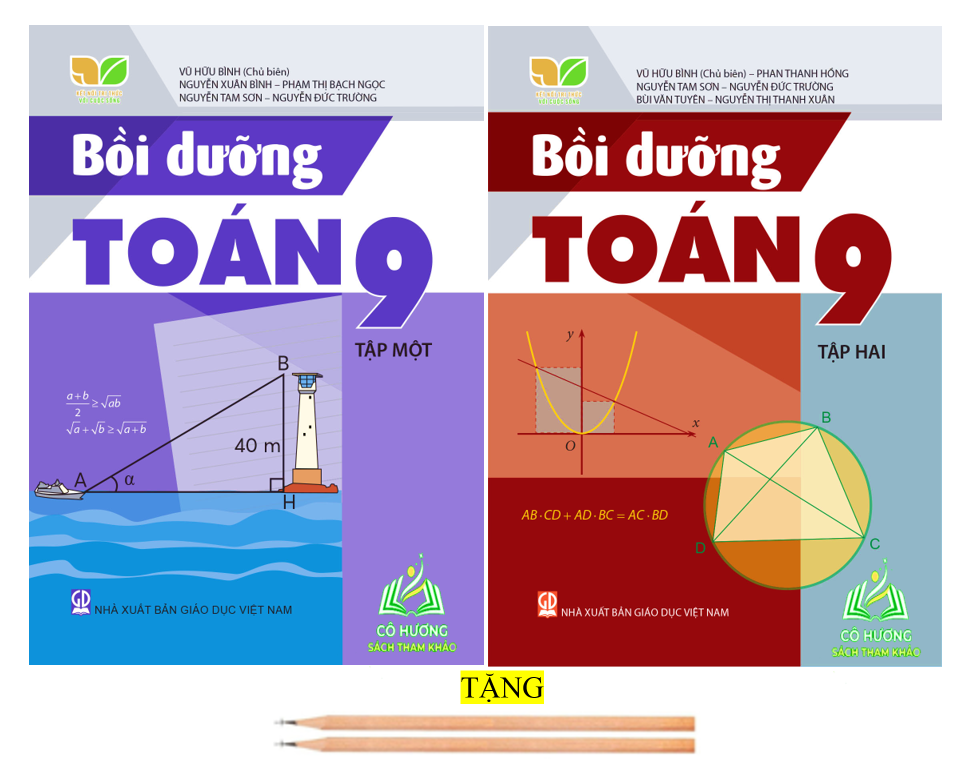 Sách - Combo Bồi dưỡng toán + ngữ văn 9 - tập 1 + 2 (Kết nối tri thức với cuộc sống) - ĐN