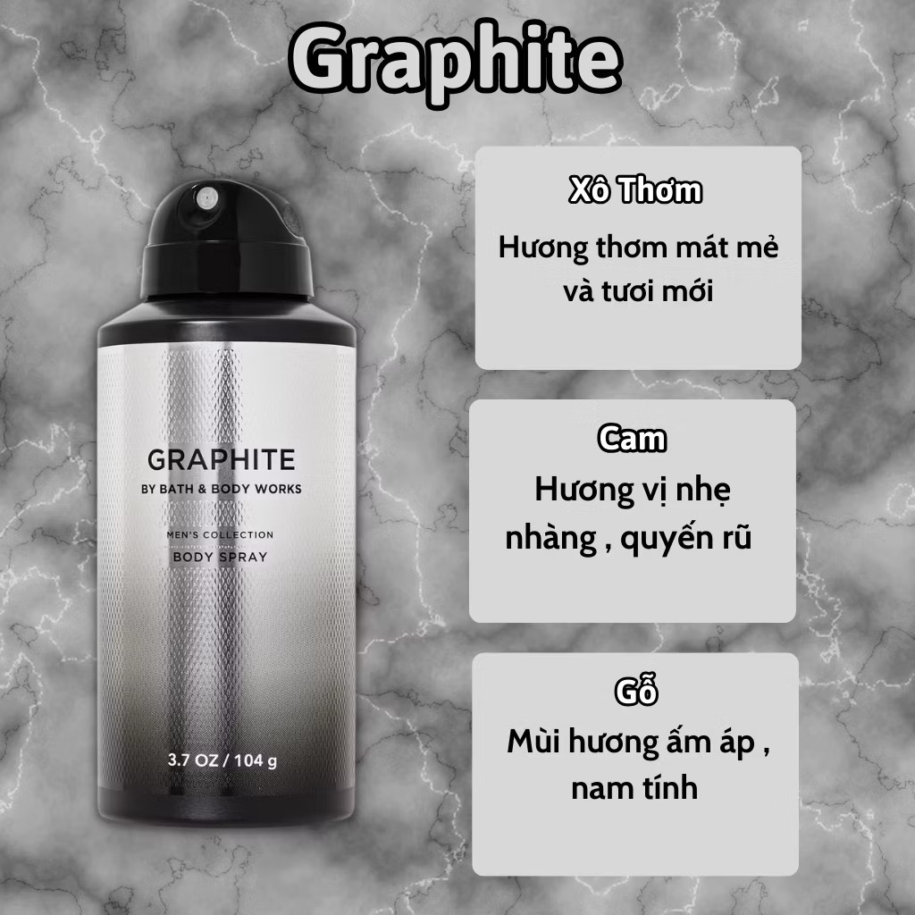 Body Mist Nam Bath And Body Work 104g - Body Spray Nam - Body Mist Nam Chính Hãng