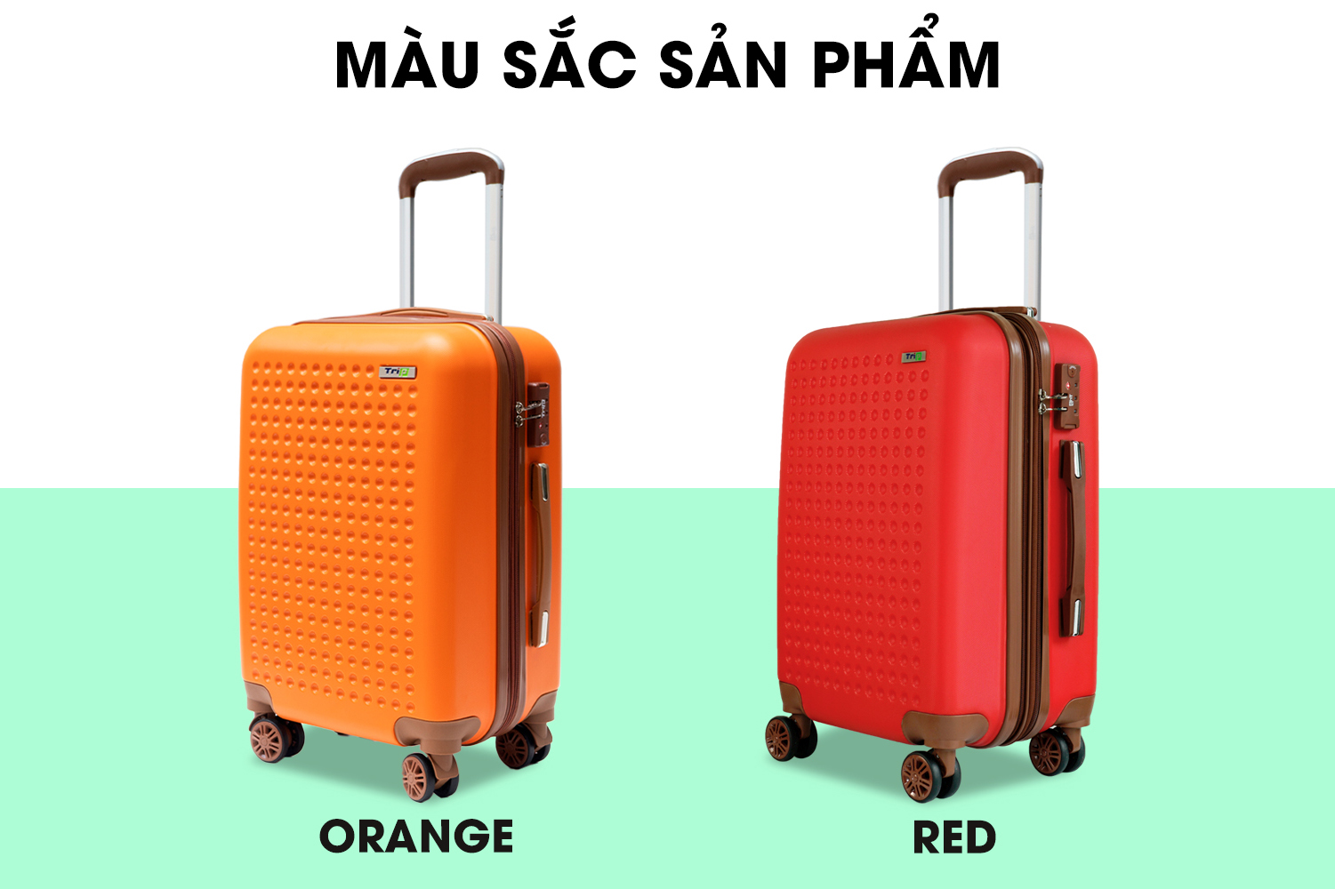 TẶNG TÚI ĐỰNG GIÀY + THẺ TAG - Vali kéo TRIP P803A có dây kéo mở rộng size 20inch nhựa PC - Bảo hành 5 năm - Hàng chính hãng