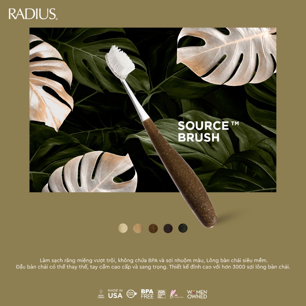 bàn chải siêu mềm radius source floss brush premium tay cầm sang trọng 1