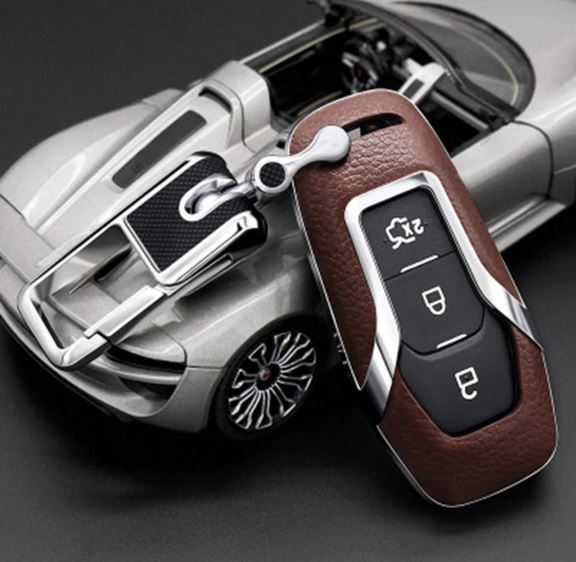 Car Accessories Top Layer Leather Car Key Case Keychain For Ford 15-17 EDGE/13-16 new Mondeo 2.0L/16-17 Explorer 2.3 T Car Accessories Top Layer Leather Car Key Case Keychain For Ford 15-17 EDGE/13-16 new Mondeo 2.0L/16-17 Explorer 2.3 T