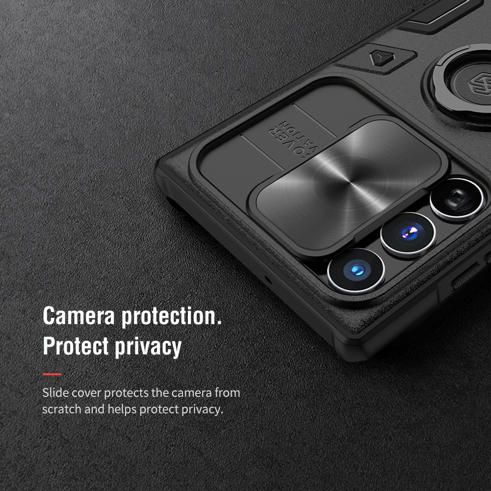 Ốp Lưng Nillkin CamShield Armor cho Samsung Galaxy S22 Ultra - Hàng Nhập Khẩu