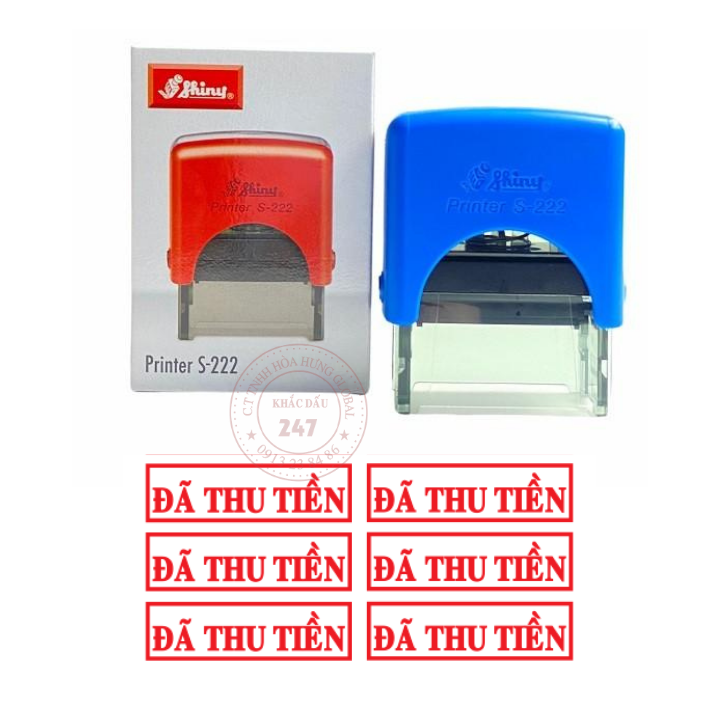 CON DẤU SAO Y, ĐÃ THU TIỀN,NHẬP HÀNG, XUẤT KHO, HỦY...- Hiệu Shiny