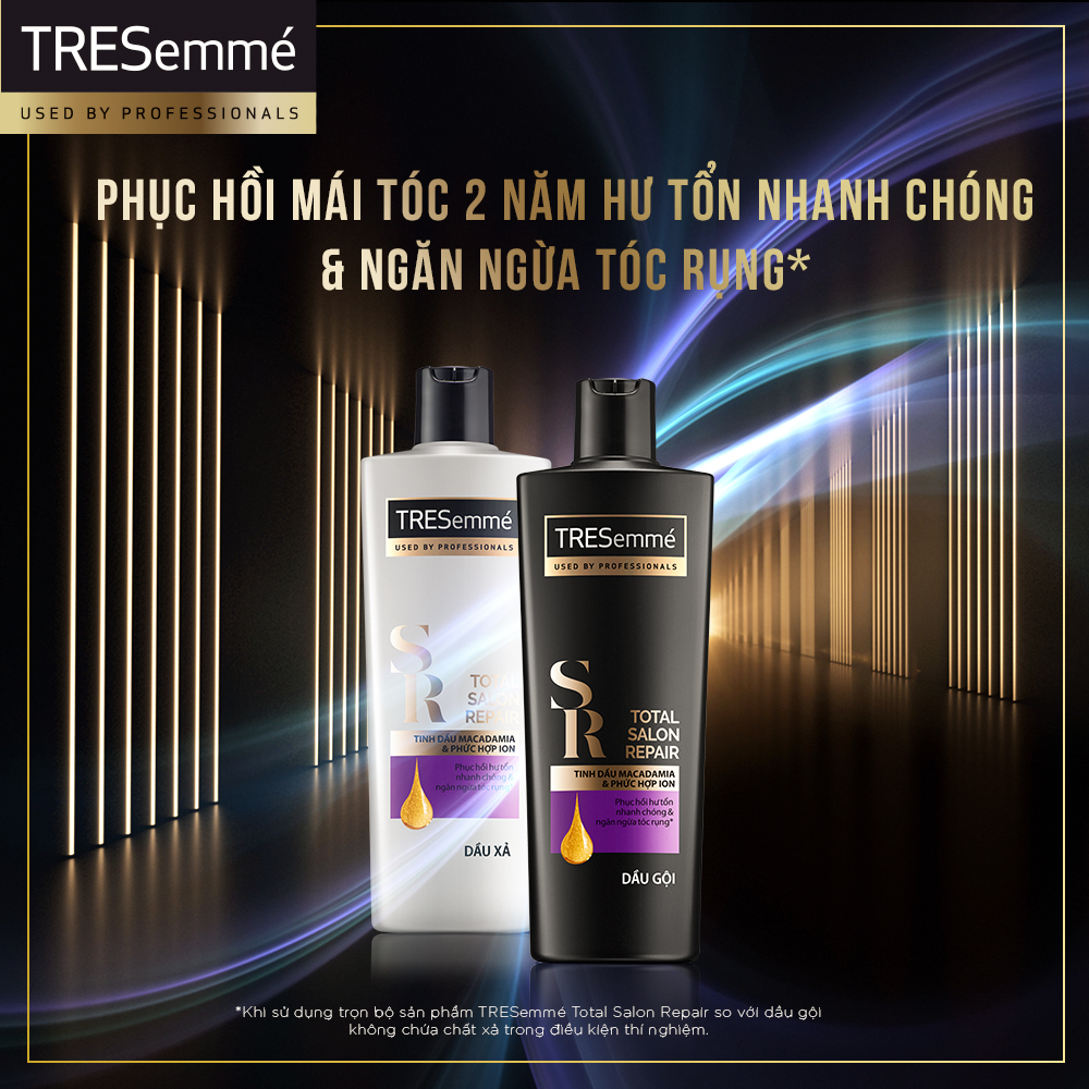 Dầu Gội Tresemmé Total Salon Repair Tinh Dầu Macadamia Ngăn Gãy Rụng - 640g