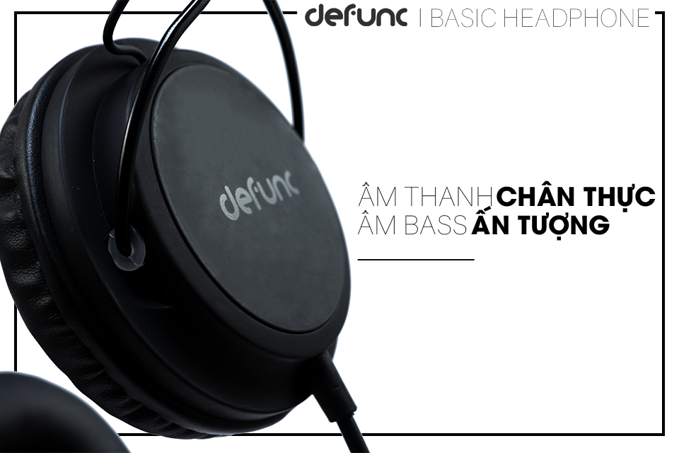 Tai Nghe Chụp Tai DeFunc Basic Headphone - Hàng Chính Hãng