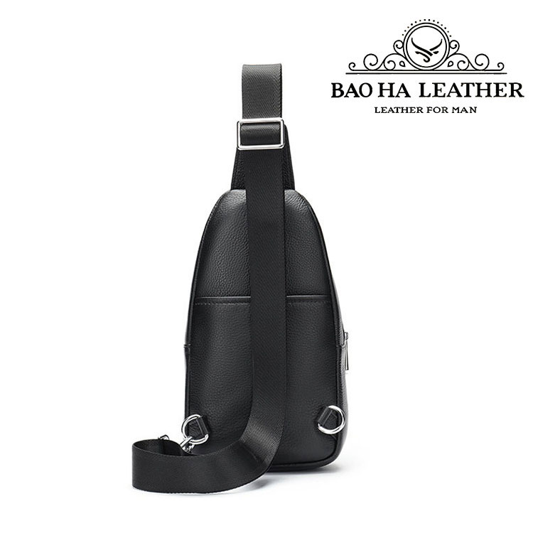 Túi đeo trước ngực, túi đeo vai da bò thật 9104 Túi đeo chéo vai
