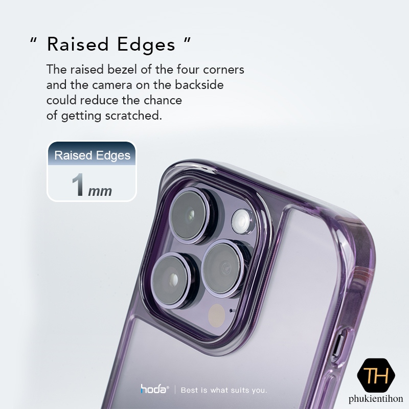 Ốp lưng điện thoại HODA dành cho iPhone 14 Pro Max/ 14 Pro Crystal Pro - Hàng nhập khẩu