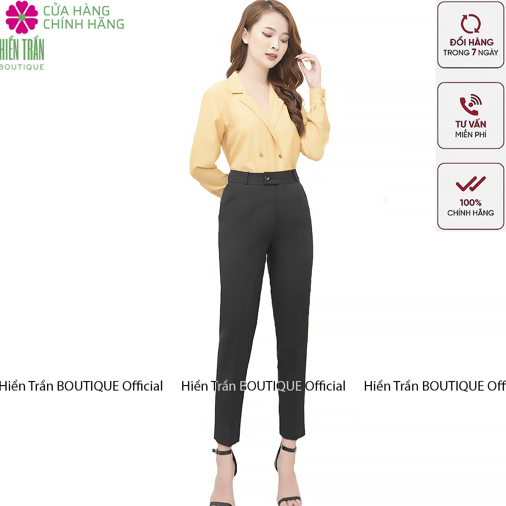 Quần tây nữ Hiền Trần BOUTIQUE chất vải cao cấp 3 màu, âu công sở mặc tôn dáng