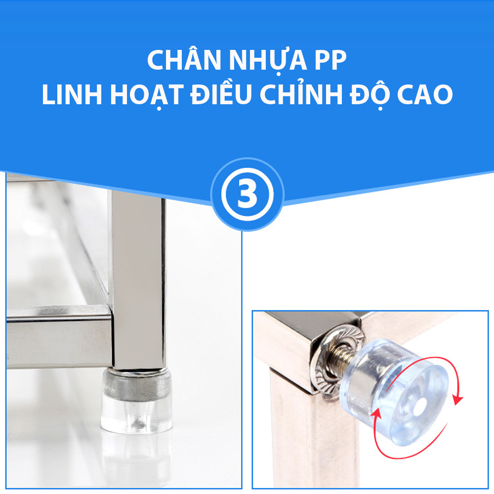 kệ cài dao thớt inox 304 kèm ống đũa