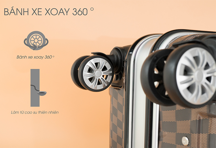 Bộ 2 Vali Khung Nhôm TRIP A08