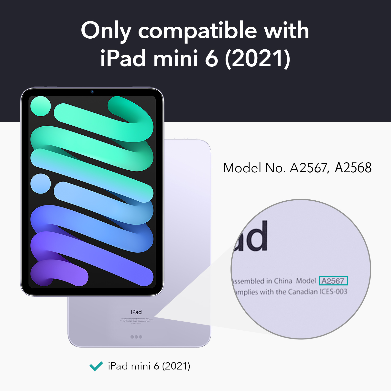 Bao Da Dành Cho iPad Mini 6/ Mini 7 ESR Rebound Magnetic Slim Case - Hàng Chính Hãng