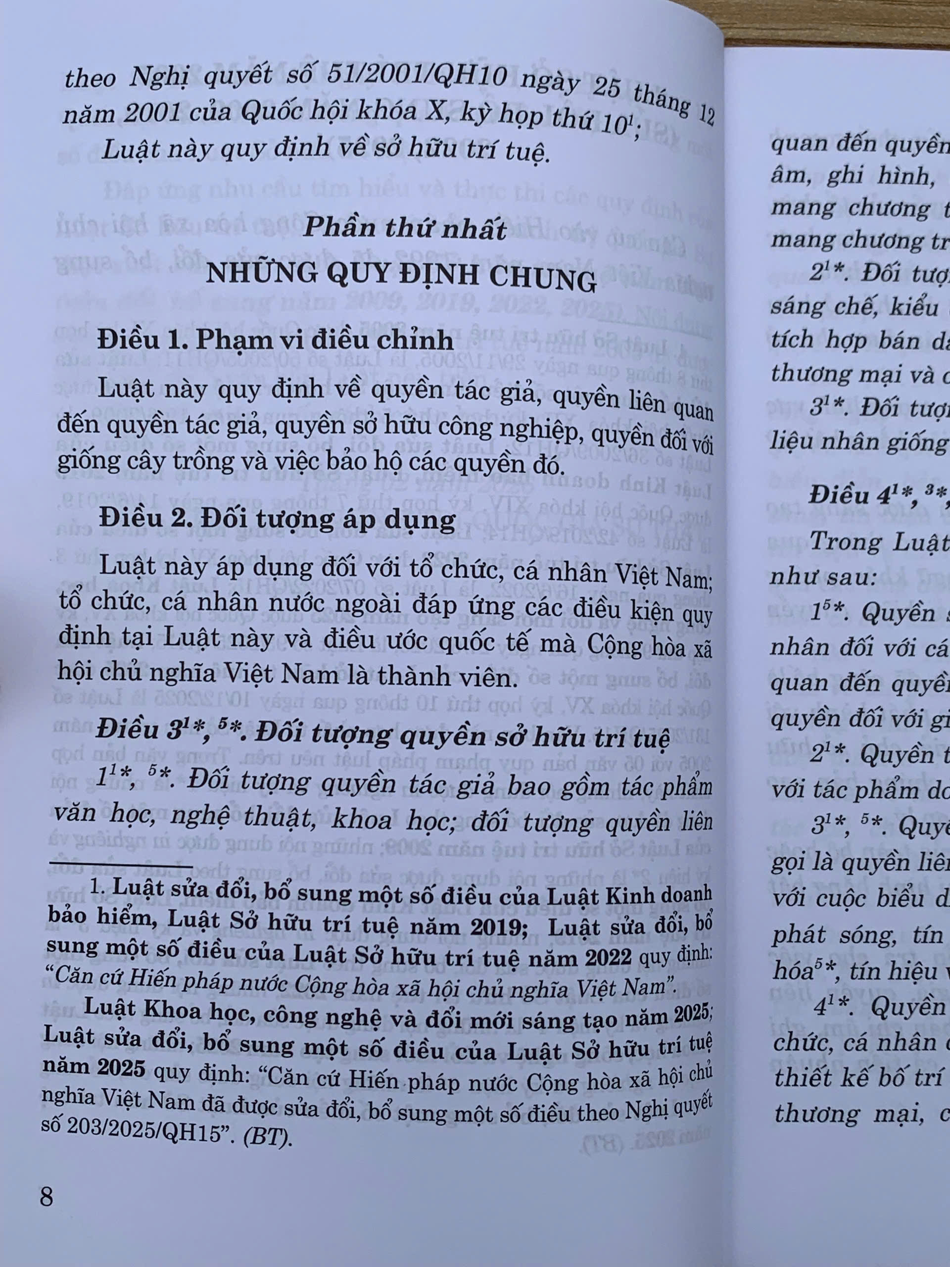 Luật sở hữu trí tuệ năm 2005 (sửa đổi, bổ sung năm 2009, 2019, 2022, 2025)
