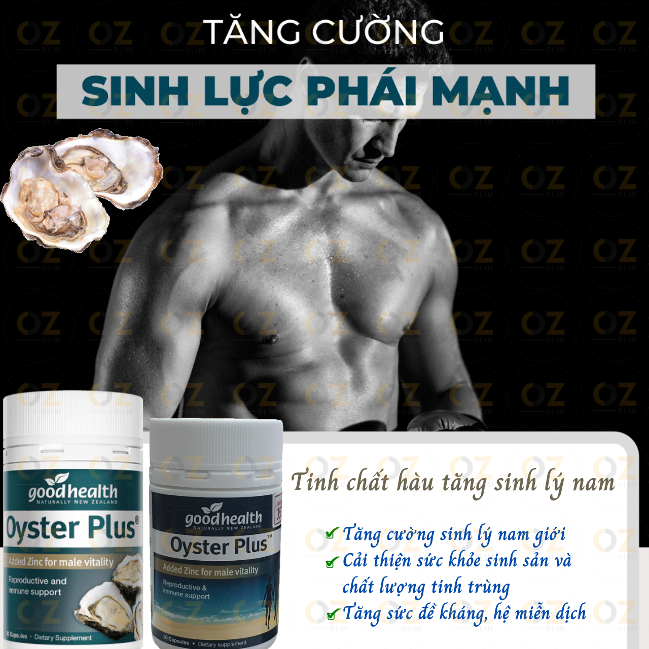 Tinh chất hàu tăng sinh lý nam Goodhealth Oyster Plus New Zealand