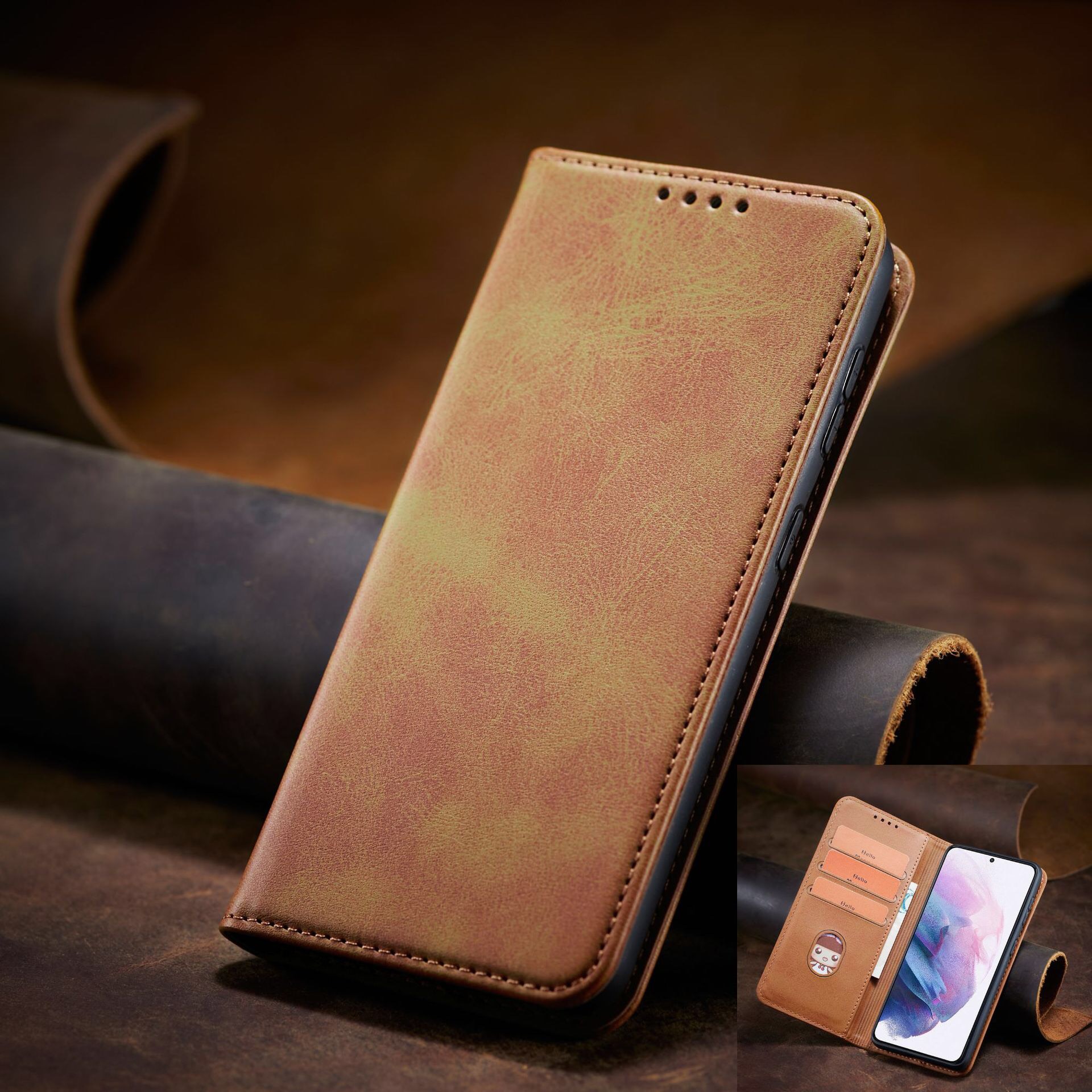Bao da ốp lưng dành cho Samsung Galaxy A31 , A51 , A71 , M51 , M31 , A50 , A50s , A30s , A70 dạng ví case cao cấp, kiểu dáng sang trọng thời trang, ngăn đựng thẻ tiện lợi, bảo vệ điện thoại toàn diện - Hàng chính hãng