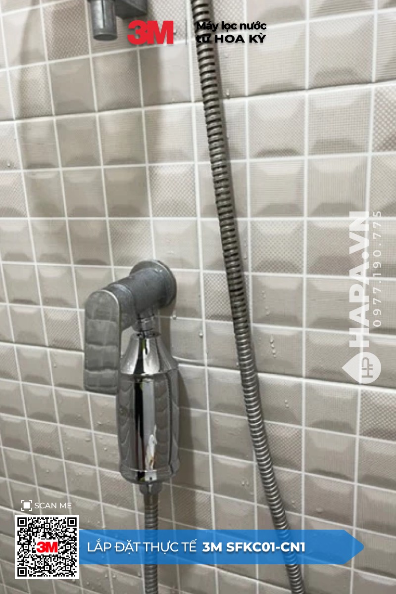 Bộ Lọc Nước Vòi Sen Tắm Nóng Lạnh 3M SFKC01-CN1 | 3M HSF-IS Tự Lắp Đặt Dễ Dàng - Hàng Chính Hãng 3M