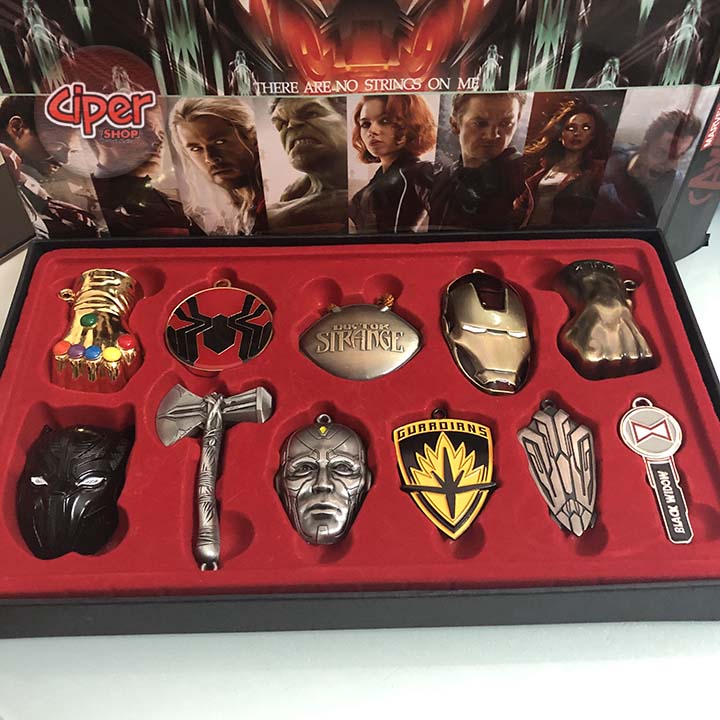 Bộ 11 móc khóa Avengers - Móc khóa Avengers Giá Rẻ - Móc Khóa