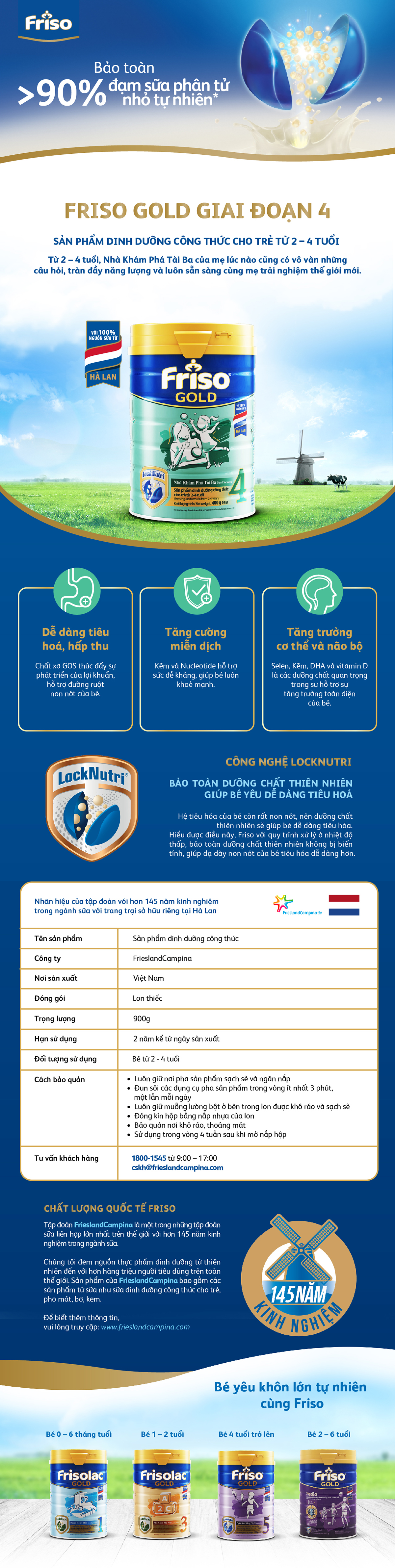 Bộ 3 Lon Sữa Bột Friso Gold 4 Cho Trẻ Từ 2-4 Tuổi 1.5kg + Tặng xe trượt Scooter có đèn (Mẫu ngẫu nhiên)